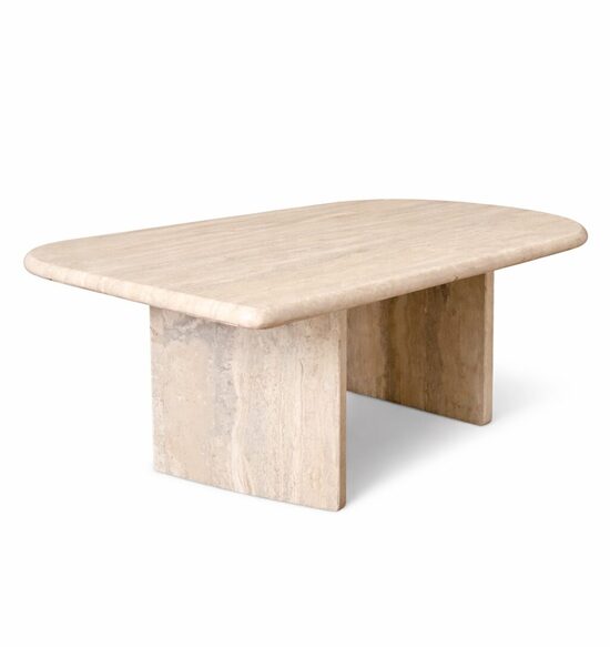 Travertīna akmens kafijas galdiņš