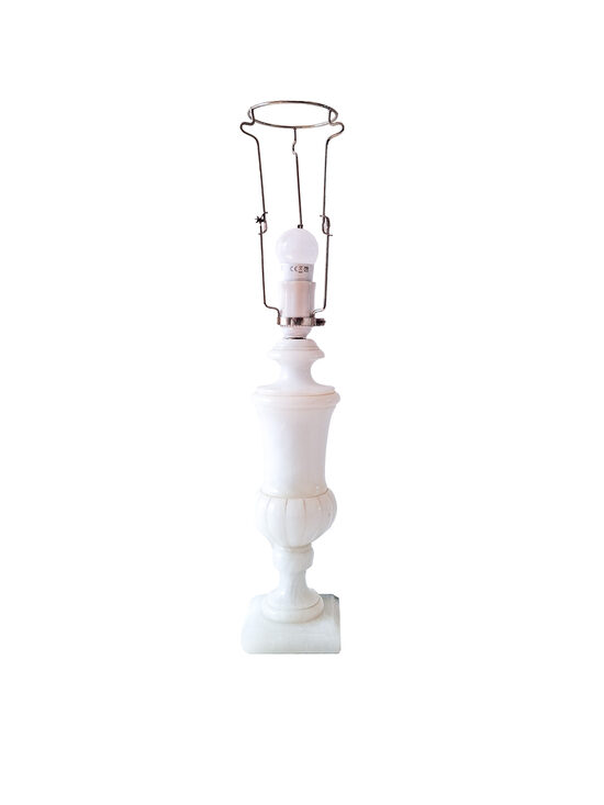 Balta marmora lampa