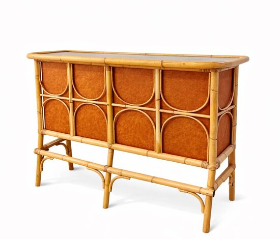 Vintage bāra lete ar bambusu