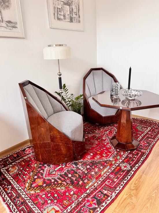 Persiešu austs Shiraz paklājs / sarkanie brūnie toņi