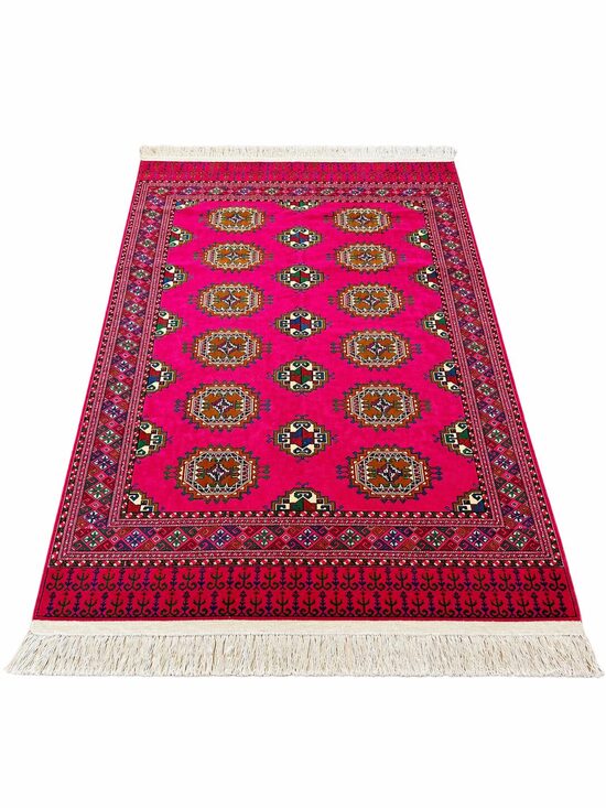 Jauns zīda fuksijas rozā paklājs/ Uzbekistāna