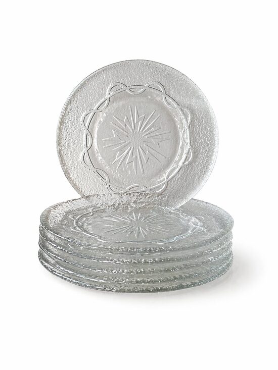 Uno Westerberg for Pukeberg – stikla šķīvju komplekts, Zviedrija, 1960. gadi