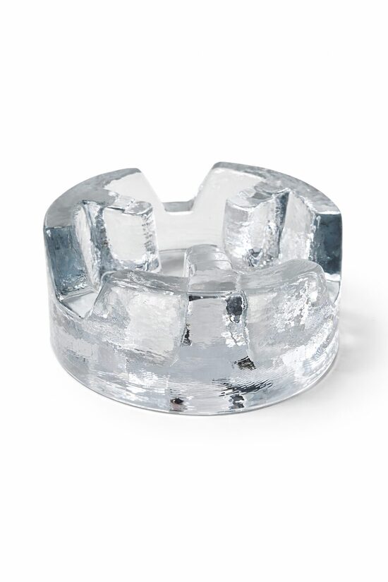 Masīvs stikla svečturis