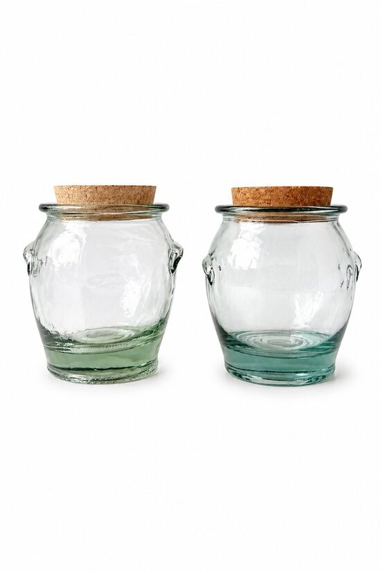Recycled vintage glass jars / Spain