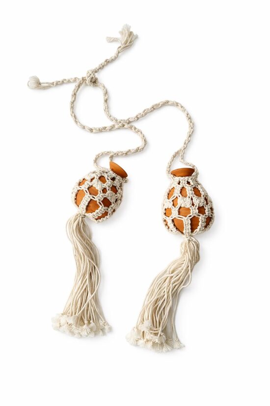 Sienas dekors makramē stilā