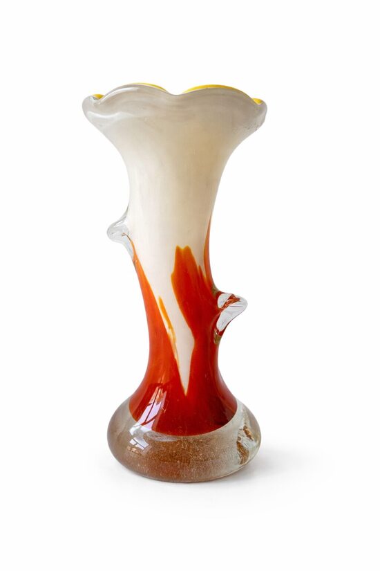 Krāsaina stikla vāze