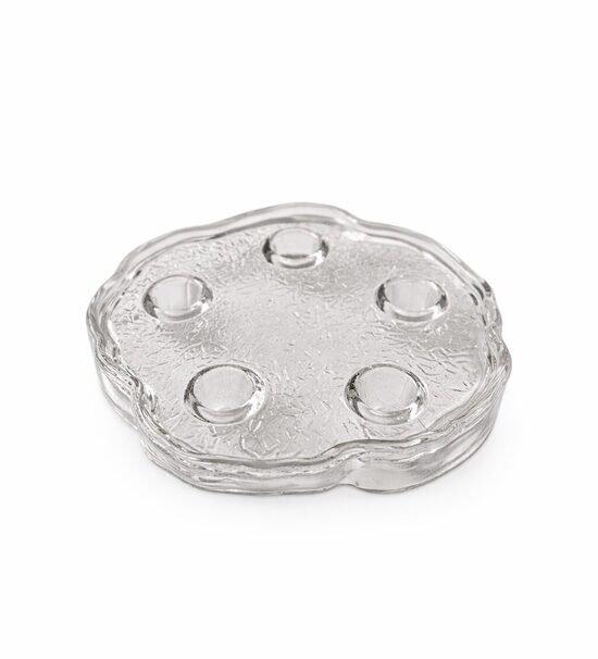 Vintage stikla svečturis