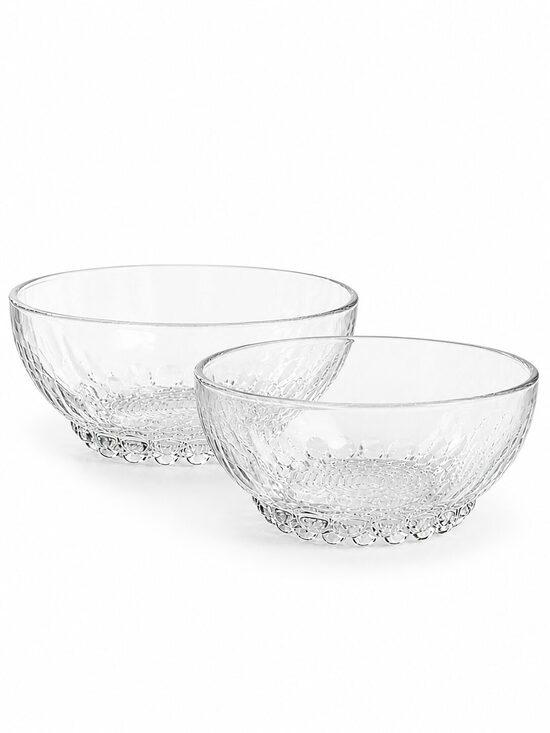 Vintage glass bowls from Reims, France, 1970s