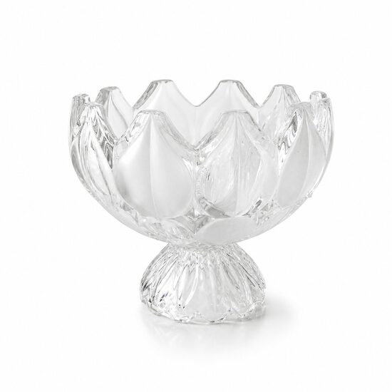 Bohemian glass fruit bowl