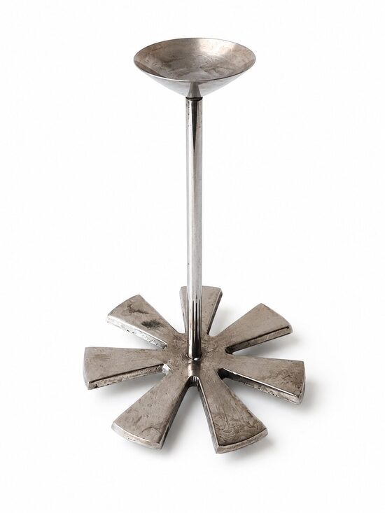 Mid-century modern (MCM) metal candle holder