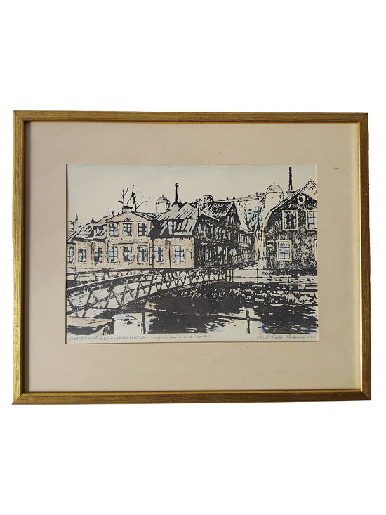 Litogrāfija “Västgötaspången och Imperfektum”