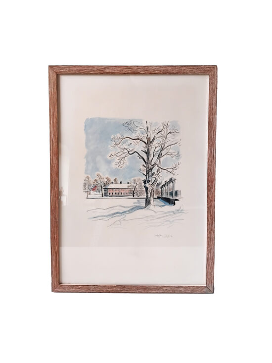 Gunnar Brusewitz ''Ziemas ainava'' 1973.gads