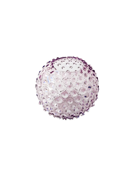 Lillā Hobnail apaļa vāze
