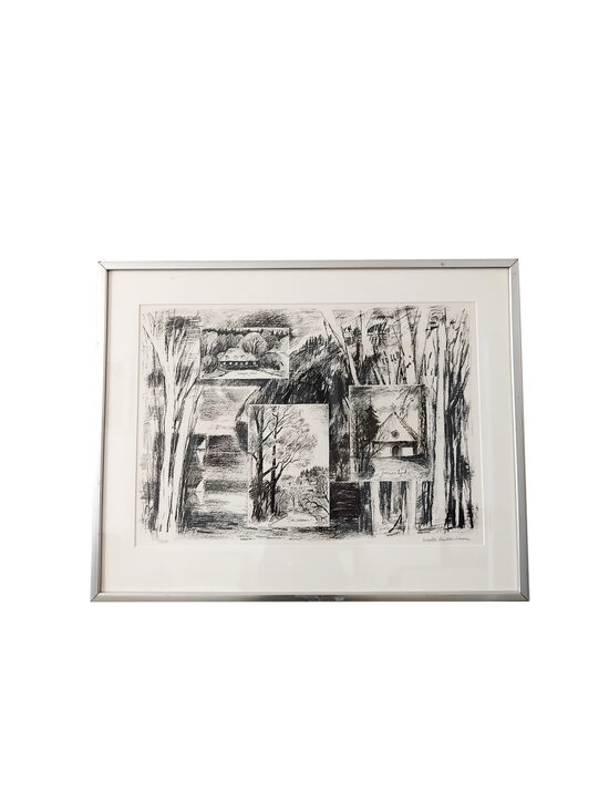 Prints/Litogrāfija ''Tumšie skati''