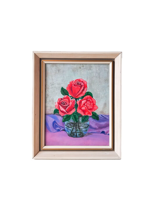 Glezna/Eļļa ''Sarkanās rozes''