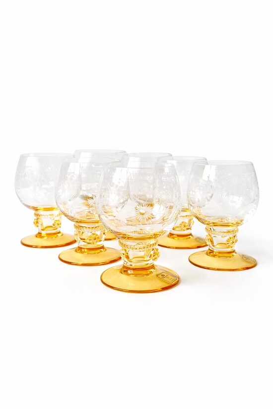 Brendija glāzes no Theresienthal, Vācija, 1950.