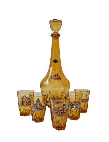 Karefe un glāžu komplekts "Venēcija"