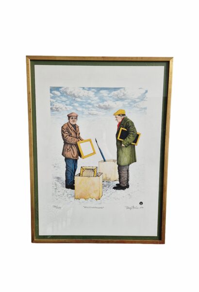 Glezna "Mākslas tirgus", prints