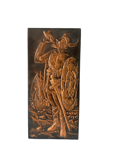 Metāla tekstūrēts sienas dekors - vikings